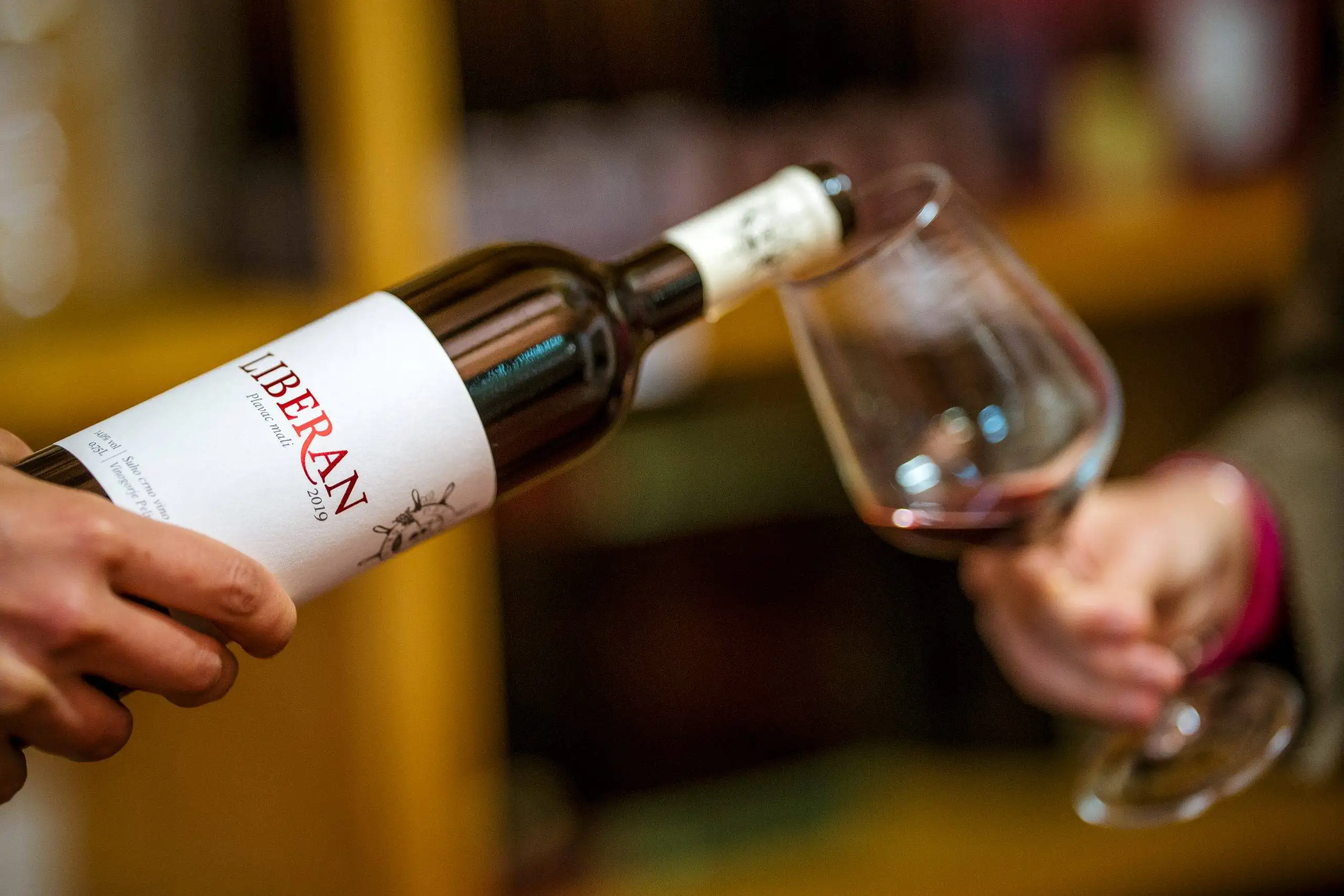 Wine and Peljesac landscape